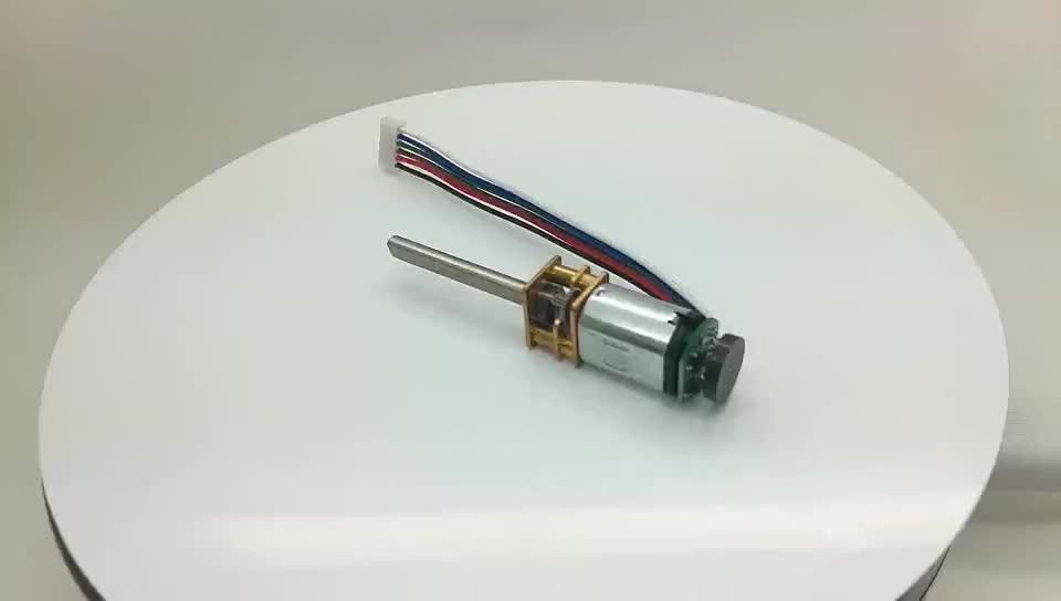 Micro-hoge koppel 300 t/min 3v 5v 6v 12v 12 volt 24v n20 dc-as-versnellingsmotor met 12 mm versnellingsbak en ppr-encoder