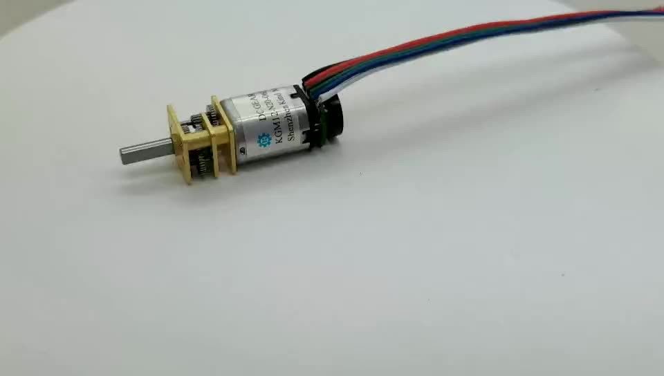 Zwijgende micro 12v dc-versnellingsmotor met hoog koppel van 80 t/min met encoder