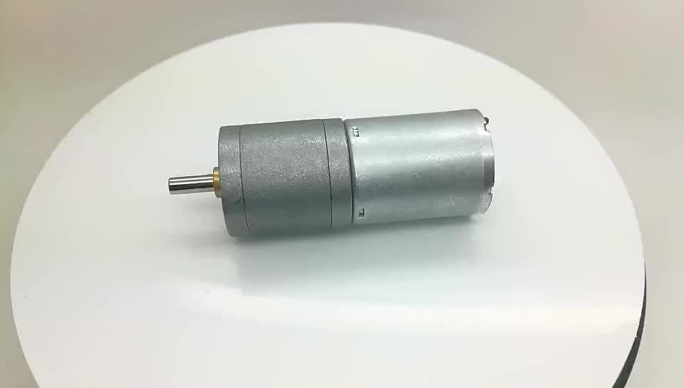 Hoog koppel met een lage omwenteling per minuut diameter 25 mm 4 mm lange D-as 6 volt 12 volt versnellingsmotor met 48 CPR Encoder