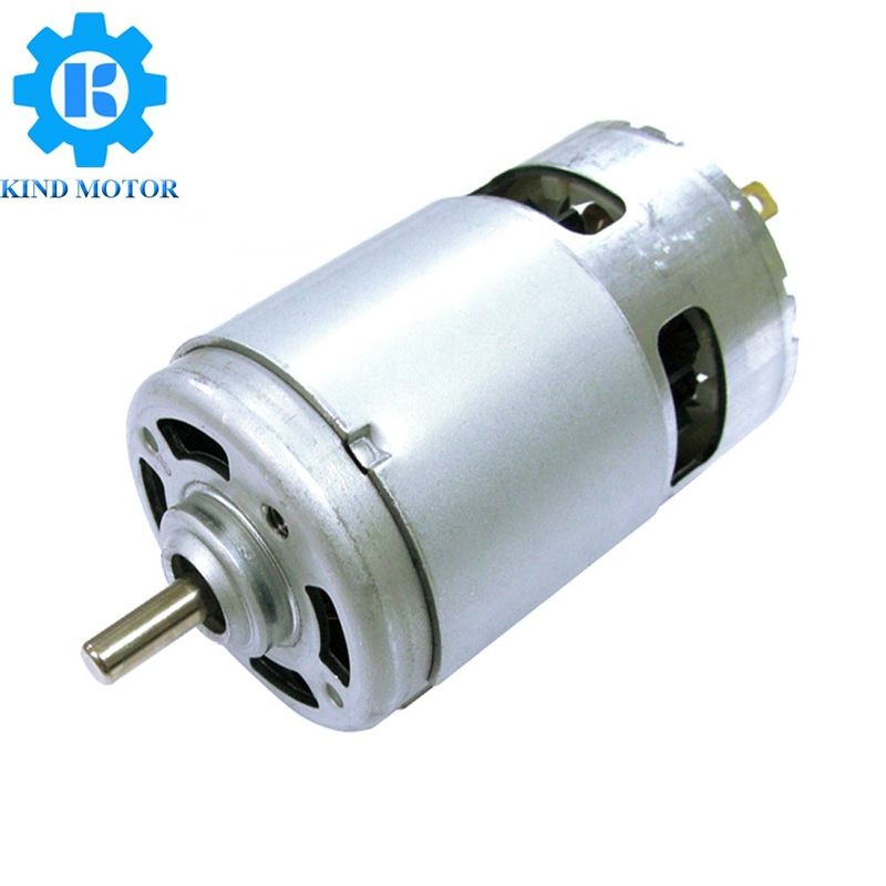Hoge koppel 5 mm lange dubbele as diameter 42 mm 45 mm dc 12v 18v 24volt 36v RS-750 755 750 775 3000rpm 3600rpm 6000rpm motor