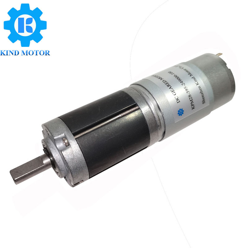 24 volt Geborstelde gelijkstroom Aangepaste Motor 28mm Diameter met 6mm D Vlakke Schacht