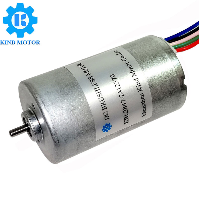 De fabriek voorziet 28mm nidec bldc brushless 12-24v gelijkstroom motor met geringe geluidssterkte van 2.3mm schacht