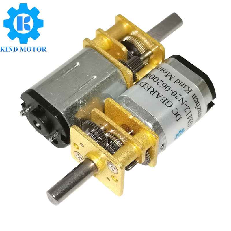 0,5 met geringe geluidssterkte verplaatsen 12mm N10 N20 N30 3v 5v 6v de Motor met drijfwerk van de MetaalKoolborstel centimeter voor centimeter